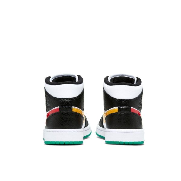 Air Jordan 1 Mid Alternate Swooshes 彩鉤熊貓女款：圖片 4