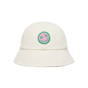 MLB SS情侶笑臉刺繡圓頂漁夫帽3AHT0042N