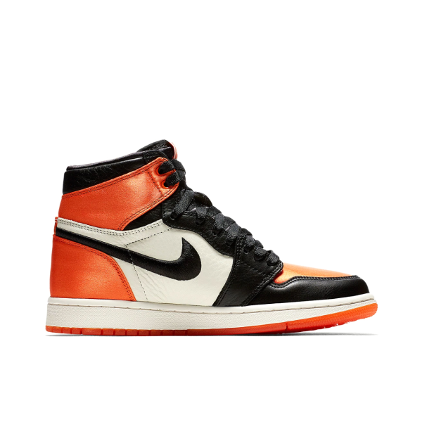 Air Jordan 1 Satin Shattered Backboard 高筒/絲綢黑勾扣碎：圖片 3