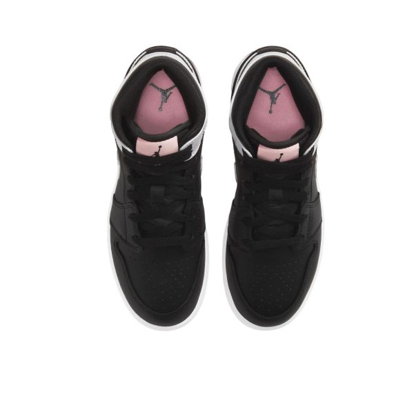 Air Jordan 1 Arctic Pink 中幫/黑色/北極粉紅/白色：圖片 3
