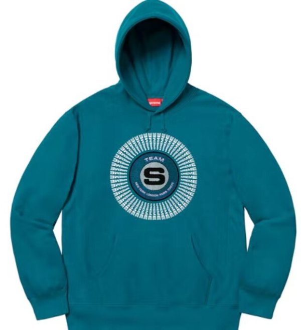 Supreme FW20 Week17 字母印花連帽衛衣藍色