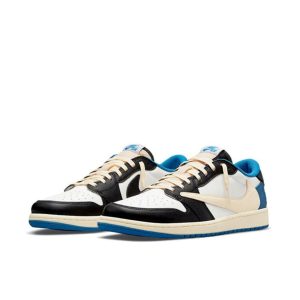 Air Jordan 1 Travis Scott 低筒/TS聯名/白藍/閃電倒鉤