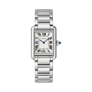 Cartier/卡地亞TANK戰車系列羅馬刻度精鋼女錶