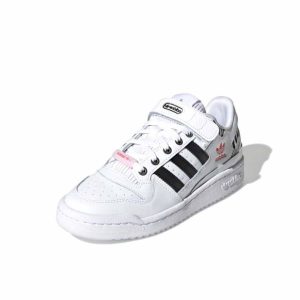 Adidas originals Forum Low 女款白黑銀
