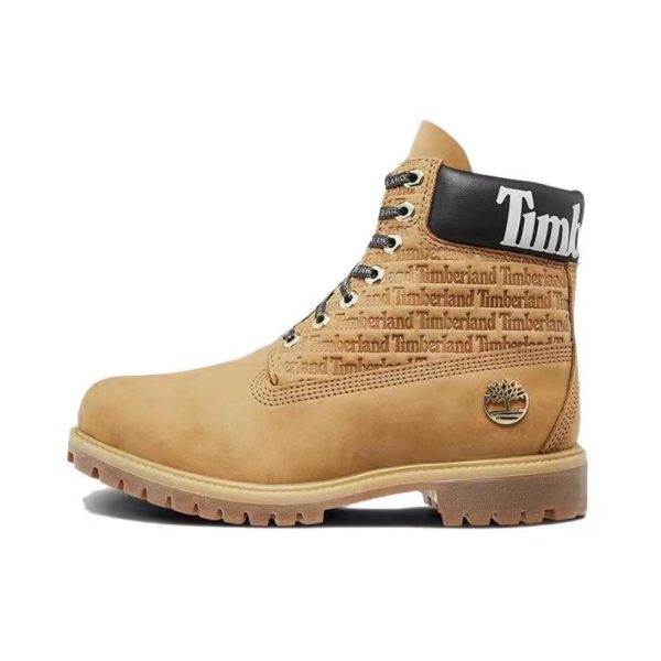 Timberland 6吋經典防水靴字母小麥