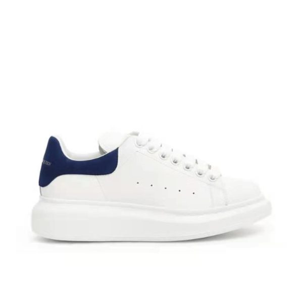Alexander McQueen 厚底牛皮板鞋534278WHGP5 麂皮藍尾：圖片 4