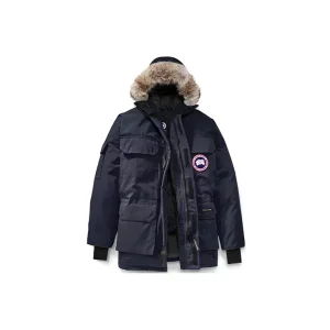 Canada Goose Expedition Parka 經典遠徵毛領可拆式中長派克大衣羽絨外套冬季男款海軍藍