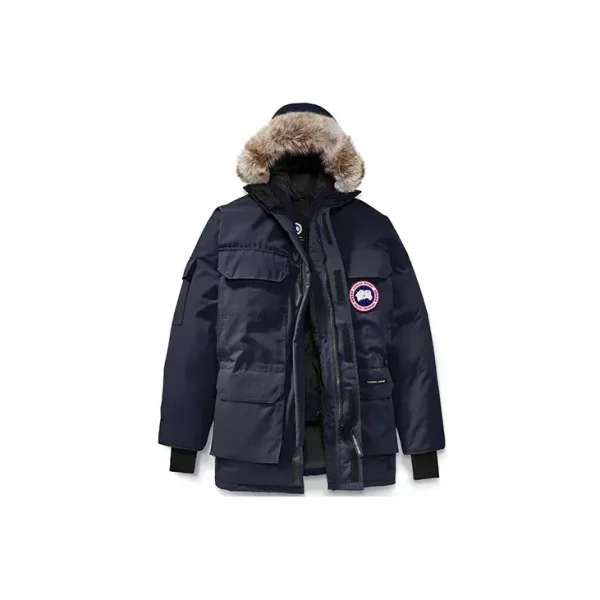 Canada Goose Expedition Parka 經典遠徵毛領可拆式中長派克大衣羽絨外套冬季男款海軍藍