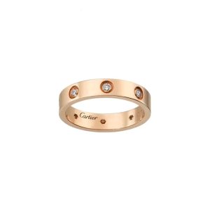 Cartier/卡地亞LOVE系列鑲鑽戒指B4050800