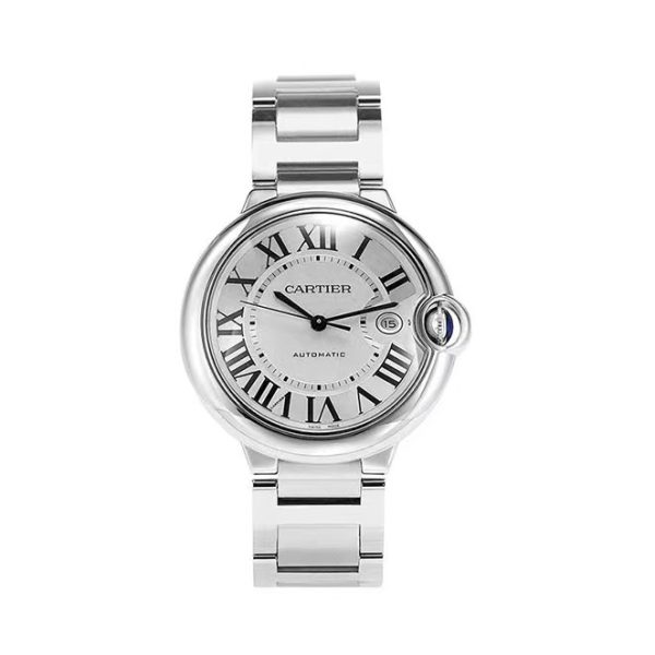 Cartier/卡地亞藍氣球精鋼白盤女士手錶：圖片 5