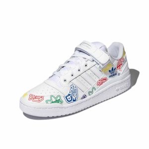 Adidas Originals Forum 白色/彩色塗鴉