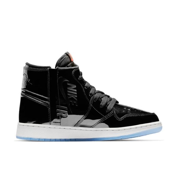 Air Jordan 1 Black/Infrared 23/White 高筒/黑漆皮：圖片 3