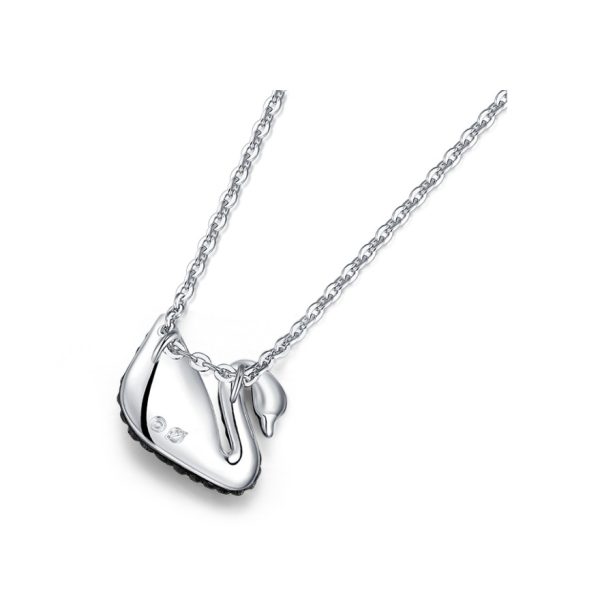 Swarovski/施華洛世奇ICONIC SWAN經典純色黑天鵝鎖骨鏈項鍊5204134：圖片 7