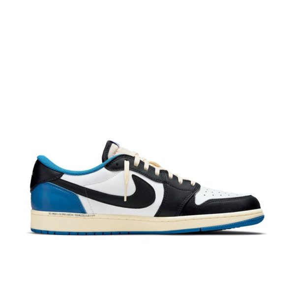 Air Jordan 1 Travis Scott 低筒/TS聯名/白藍/閃電倒鉤：圖片 4