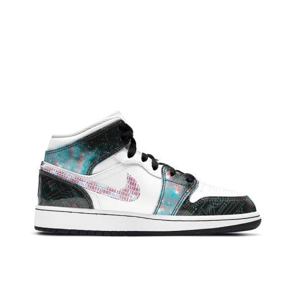 Air Jordan 1 Take Flight 中幫/GS/3D藍裸眼：圖片 4