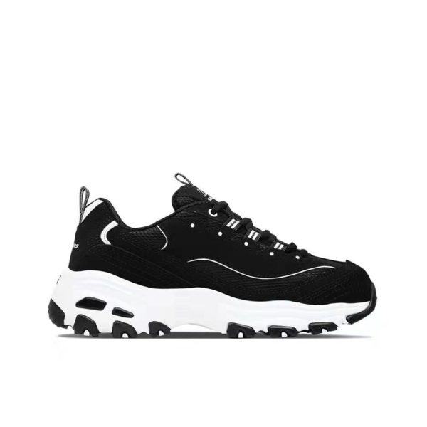 Skechers D'Lites Black/White 黑白：圖片 6