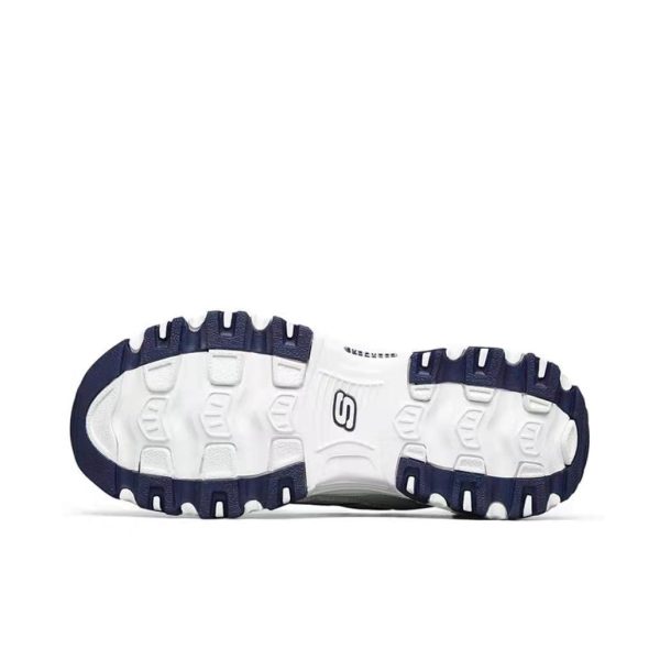 Skechers D'Lites 白色/海軍藍色：圖片 3