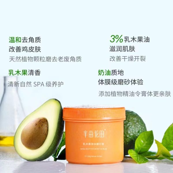 半畝花田乳木果去角質煥亮身體磨砂膏250g 1罐：圖片 2