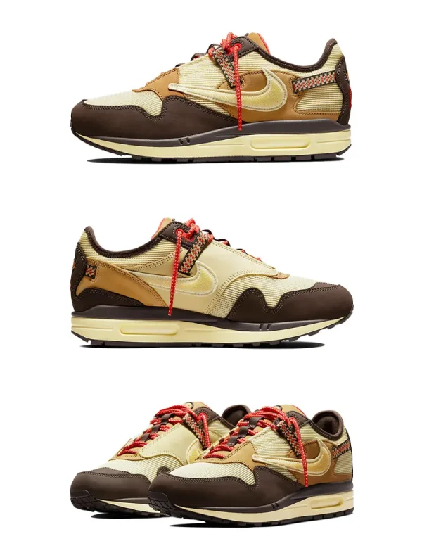 CACT.US CORP x Nike Air Max 1 "Baroque Brown" Travis Scott 倒鉤耐磨防滑低筒復古休閒跑步鞋男女同款巴洛克棕
