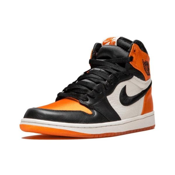 Air Jordan 1 Satin Shattered Backboard 高筒/絲綢黑勾扣碎：圖片 5