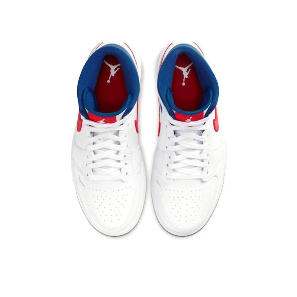 Air Jordan 1 University Red 中幫/白藍/愛國者：圖片 2