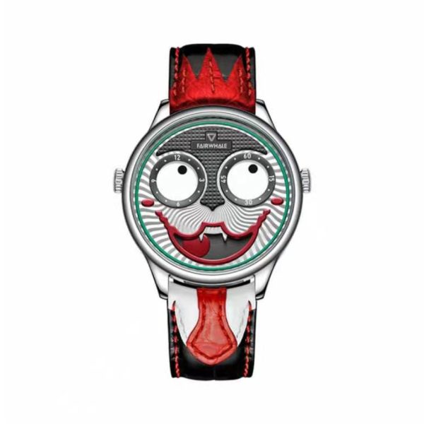 【任嘉倫推薦】Mark Fairwhale/馬克華菲40mm 時尚小丑防水石英男士手錶：圖片 2