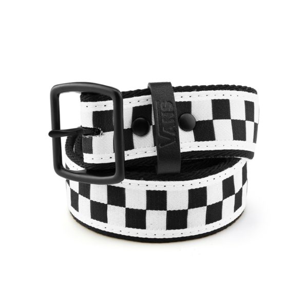 Vans/范斯黑白棋盤格男子腰帶VN0A4RVZHU0 黑白格紋