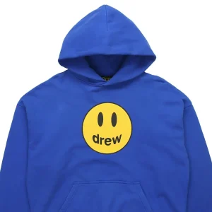 Drew House 笑臉印花連帽衛衣男女同款藍色送禮推薦