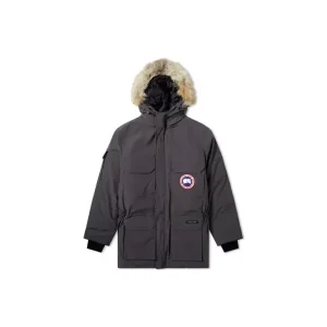 Canada Goose Expedition Parka 經典遠徵純色防寒連帽派克大衣羽絨外套冬季男款石墨色送男友