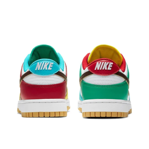 Nike Dunk Free 99 低筒/白紅藍/拼接/不對稱鴛鴦：圖片 3