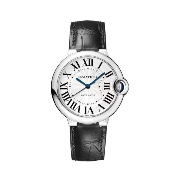 Cartier/卡地亞藍氣球藍色指針皮錶男女同款手錶：圖片 3