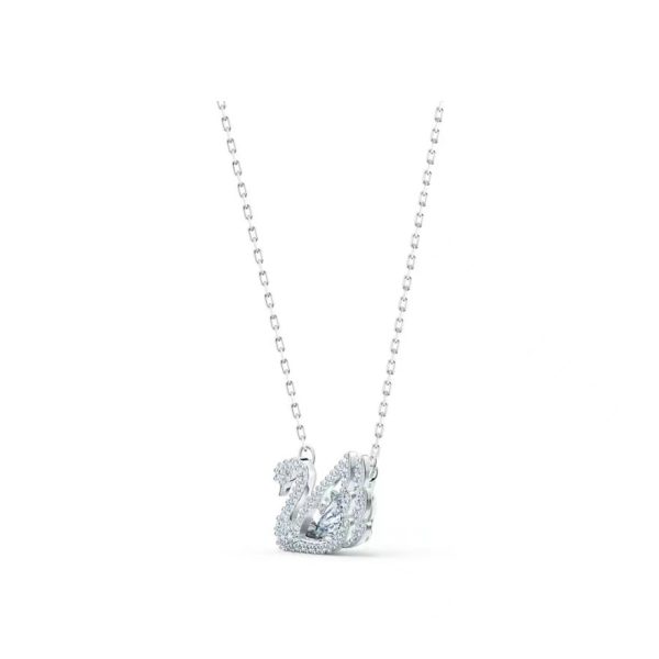 Swarovski/施華洛世奇DANCING SWAN 璀璨的心鏤空天鵝項鍊5614123：圖片 4