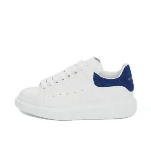 Alexander McQueen 厚底牛皮板鞋534278WHGP5 麂皮藍尾