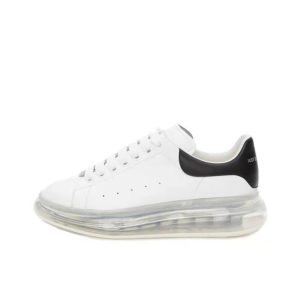 Alexander McQueen 厚底牛皮板鞋534278WHGP5 黑尾牛皮/氣墊