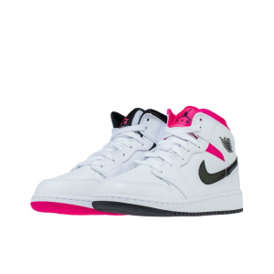 Air Jordan 1 Mid White Black Hyper Pink 中幫/黑白粉鴛鴦