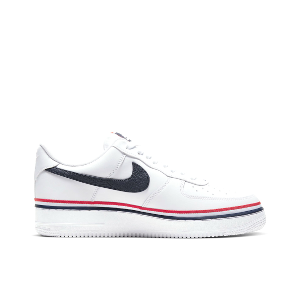 Nike Air Force 1 White Blue Red Ribbon 白色/紅色藍色緞帶：圖片 4