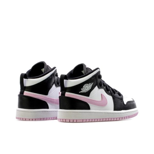 Air Jordan 1 Pre School Pink Black 中幫/黑白粉/粉紅熊貓：圖片 2
