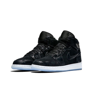 Air Jordan 1 Heiress 中幫/黑色天鵝絨