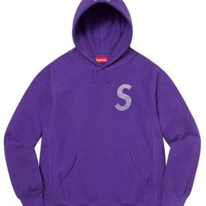 Supreme SS21 Week 6 X Swaroviski 聯名款水晶標誌衛衣紫色