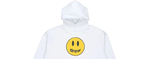 Drew House Mascot 笑臉印花連帽衛衣男女同款白色送禮推薦送男友