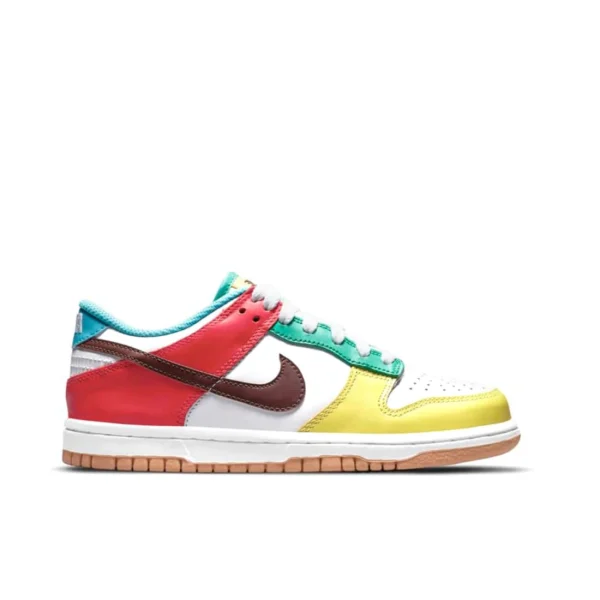 Nike Dunk Free 99 低筒/白紅藍/拼接/不對稱鴛鴦：圖片 5
