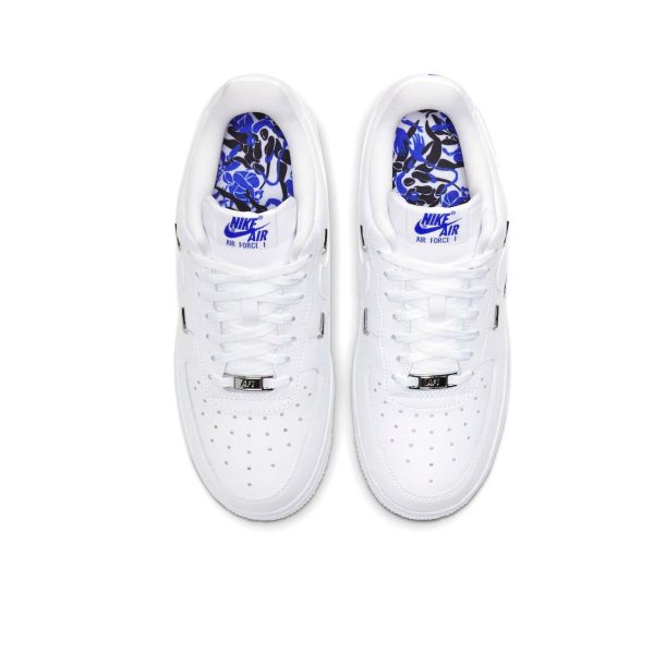 Nike Air Force 107 Lx Chrom Luxe 四鉤白藍女款：圖片 4