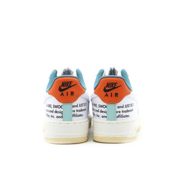 Nike Air Force 1 低筒/雙鉤/白綠橙：圖片 3