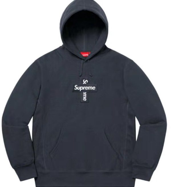 Supreme FW20 Week15 Cross Box 十字架連帽衛衣深藍色