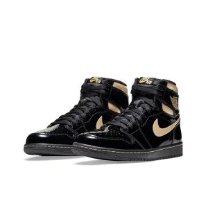 Air Jordan 1 Black Gold 高筒/黑色/金屬金