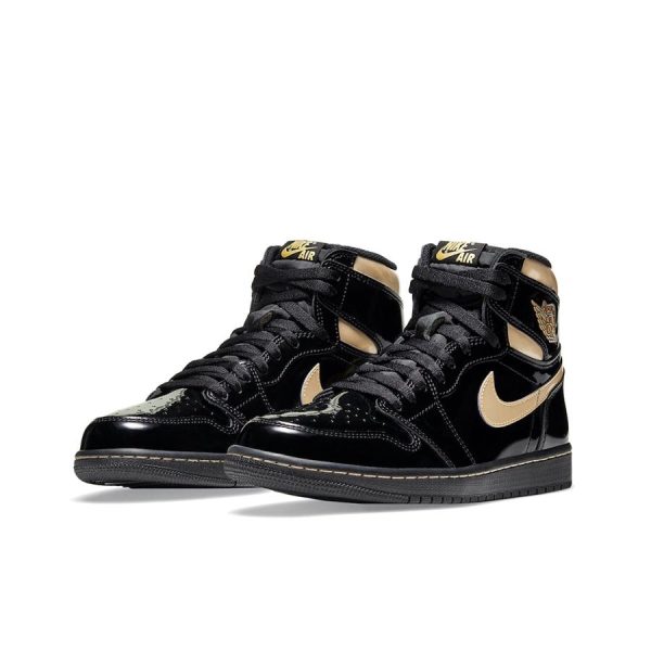 Air Jordan 1 Black Gold 高筒/黑色/金屬金
