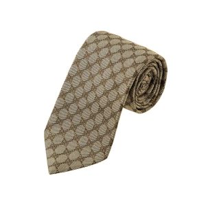Gucci/古馳商務真絲提花領帶456522 4B002 米色9700