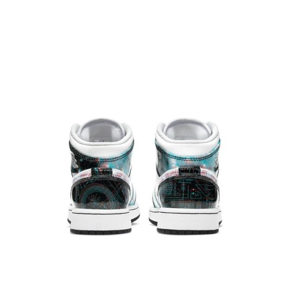 Air Jordan 1 Take Flight 中幫/GS/3D藍裸眼：圖片 3