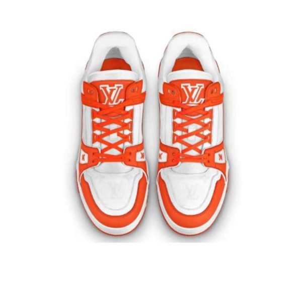 Louis Vuitton Trainer 橘色/白色：圖片 4
