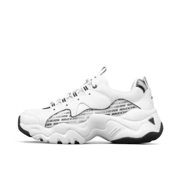 Skechers D'Lites 3.0 白/黑：圖片 2